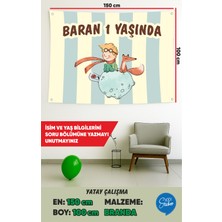 İsg Tabelam 150X100CM/YATAY/KÜÇÜK Prens Temalı Doğum Günü Branda Afişi