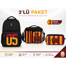 Galatasaray Lisanslı 3 Bölmeli Sırt Çantası 1905 Baskılı 26505+ Beslenme Çantası 26927+ Kalemlik 26928