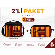 Galatasaray Lisanslı Kalem Kutusu 26928+ Beslenme Çantası 26927