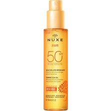 Nuxe Huile Solaire Bronzlaştırıcı Yüz ve Vücut Yağı SPF50 150 ml