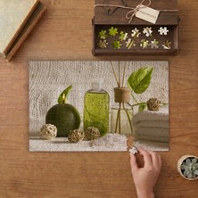 Yeşil Yağlar - Mum - Terapi Tasarımı 240 Parça Ahşap Puzzle Ahşap Kutuda  MP02050