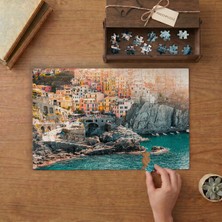Venedik Renkli Evler Tasarımı 240 Parça Ahşap Puzzle Ahşap Kutuda  MP02096