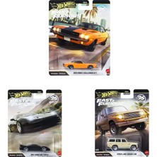 Hot Wheels Fast Furious Premium 3 Lü Set Honda Dodge Toyota