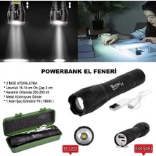 TUX Powerbank Özellikli Uzun Menzilli El Feneri WT-039