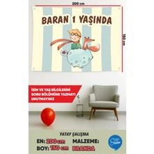 İsg Tabelam 200X150CM/YATAY/KÜÇÜK Prens Temalı Doğum Günü Branda Afişi