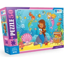 TUX Blue Focus - Mermaid (Deniz Kızı) - Puzzle 50 Parça