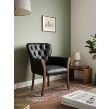 Gazzini Furniture Kraken Kolçaklı Klasik Ahşap Berjer