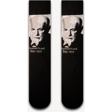 Neşeli Çoraplar Sigmund Freud Renkli Unisex Çorap