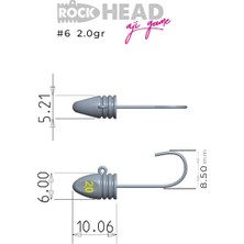 Fujin Rock-Head 6no Aji Game Jighead