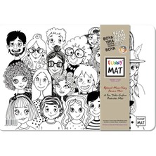 TUX Funny Mat Insanlar / People 25 x 35 cm