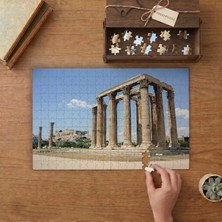 Olimpos Zeus Tapınağı Tasarımı 240 Parça Ahşap Puzzle Ahşap Kutuda  MP02878