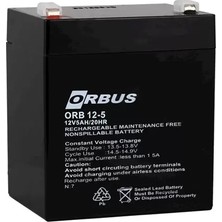 ALK Orbus ORB12-5 12 Volt 5 Amper Kuru Akü (90X70X101 Mm)