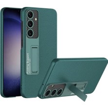 Halkhouse Galaxy S24 Plus Kılıf Kıpta Standlı Deri Görünümlü Kamera Korumalı Kapak