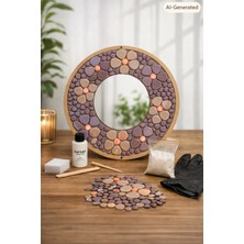 Karsan Mozaik 34X34CM Yuvarlak Pleksi Aynalı Yetişkin Mozaik Set (Başlangıç Seviye)