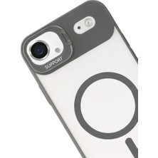 Uravas Store Joko Apple Iphone 17 Air Remim Lensli Magsafe Standlı Kapak - Titan Gri
