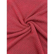 Elna Kumaş Kırmızı Gofre (Crinkle) Kumaş – Dokulu Dayanıklı Elbiselik