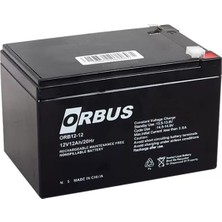 ALK Orbus ORB12-12 12 Volt 12 Amper Kuru Akü (151X98X95 Mm)