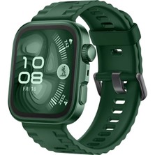 Uravas Store Newface Huawei Fit 4 Nova Silikon Kordon - Koyu Yeşil