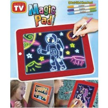 ALK Magic Pad Çocuk Eğitici Sihirli Işıklı Kalemli Öğretici Pili Pad