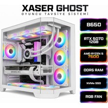 Xaser Ghost X300 Ryzen 5 7600 32GB Ram 1tb M.2 Nvme SSD 12GB RTX5070 Sıvı Soğutmalı Oyuncu Bilgisayarı
