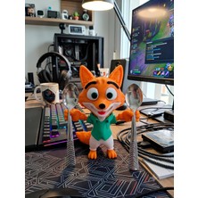 Demirhan3D 🦊🥄 Zootopia 2 Nick Wilde Çay Kaşığı Tutucu | Dekoratif Kaşık Standı  | Pla Doğa Dostu | 11,5 cm | 🎁