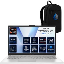 Asus Vivobook Go 15 Amd Ryzen 5 7520U 8 GB Lpddr5 2 Tb SSD 15.6'' Full Hd Windows 11 Pro Dizüstü Bilgisayar E1504FA-BQ4893RNP03