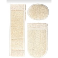 Madame Naturel %100 Doğal Kabak Lifi 3'lü Banyo Seti