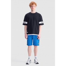 Ecko Unltd. Easton Oversize Bisiklet Yaka Baskılı %100 Pamuk Erkek Siyah Tişört
