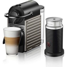 Nespresso C66T Pixie Titan + Aeroccino 3 Bundle Kahve Makinesi, Gri