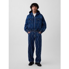 Gap Erkek Mavi Gap × Hfr Işlemeli Baggy Jean Pantolon By Daveed Baptiste
