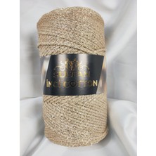 Sultan Inci Cotton Altın Sim El Örgü Ipi (1 Adet) (Makrome Ipi) RENK:403