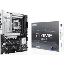 Asus Prıme Z890-P Intel Z890 LGA1851 Ddr5 8400 HDMI Type-C 4x M2 Usb3.2 Aura Rgb 2.5gbit Lan Atx 14+