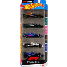 Hot Wheels Formula 1 5'li Araç Seti 2025 F1 Takımları Die-Cast Metal Model Arabalar