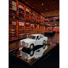 Oyuncak Sahili Mercedes Benz 220 Klasik Nostalji Model Metal 11.6cm Araba Kapıları Açılır Orijinal Koleksiyon Metalic Krem