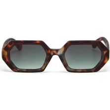 Okkia Andrea Altıgen Unisex Güneş Gözlüğühavana / Lens : Yeşil