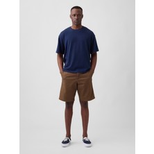 Gap Erkek Kahverengi Essential Khaki Şort