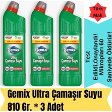 Gemix Ultra Çamaşır Suyu 810 gr x 3 Adet