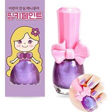 Pinky Cosmetic I'm Pinky Kids Nail Paint Shiny Purple Çocuklar Için Soyulabilir Oje