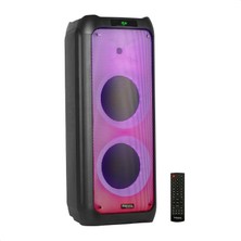 Ibiza WAVE10 10 Inç (25,4 Cm) Çift Woofer’lı Hoparlör, 800W, Bluetooth, Usb/microsd, Wave LED Efekti