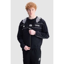 Ecko Unltd. Jerry Loose Fit Kapüşonlu Nakışlı Ripstop Erkek Siyah Mont