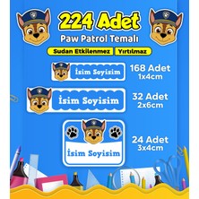 Sb Store Okul Kreş Kişiye Özel Isim Etiket Seti Paw Patrol Temalı - Model 731