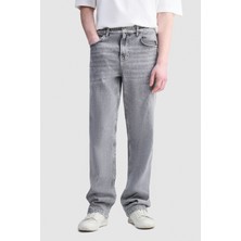 Ecko Unltd. Henry Straight Fit Nakışlı Erkek Denim Pantolon - Gri