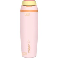 Vagonlife 800ML Yeni Koleksiyon Düz Renkli Pipetli/pipetsiz Kullanım Kulplu 6 Saat Sıcak/soğuk Paslanmaz Çelik Termos