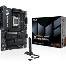 Asus Tuf Gamıng X870E- Wıfı7 Amd X870 Am5 Ddr5 8000 HDMI 2xusb4 4x M2 Usb3.2 Wifi 7 + Bt Aura Rgb 2.