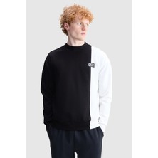 Ecko Unltd. Landon Loose Fit Bisiklet Yaka Baskılı Interlok Erkek Siyah Sweatshirt
