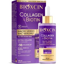 Bioxcin Collagen & Biotin Saç Serumu 100 ml – Saç Dökülmesine Karşı, Hacimlendirici, Hidrolize Kolaj