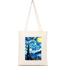 İyi Fikirler Van Gogh Yıldızlı Gece Bez Çanta