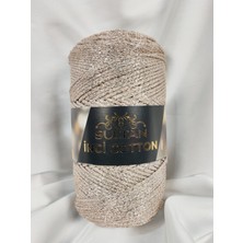 Sultan Inci Cotton Bej Sim El Örgü Ipi (1 Adet) (Makrome Ipi) RENK:499