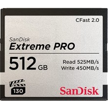 Sandisk Extreme Pro Cfast 2.0 Hafıza Kartı, 512 GB - SDCFSP-512G-G46D
