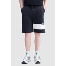 Ecko Unltd. Domınıc Loose Fit Baskılı Interlok Erkek Siyah Şort